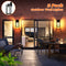 BRIGHTEVER 2-PACK OUTDOOR LIGHT FIXTURES WALL MOUNT WATERPROOF B04018P2PK-BK - Like New