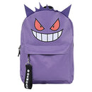 Bioworld Pokemon Gengar Character 16" Backpack Chunky Webbing Strap - Black - Brand New