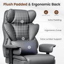 BESTFAIR BIG AND TALL OFFICE CHAIR - HIGH BACK EXECUTIVE CHAIR WITH FOOTREST - Like New