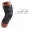 MCDAVID KNEE KNIT SLEEVE WITH BUTTRESS AND STAYS, SIZE S/M - GRAYISH BLACK - Like New