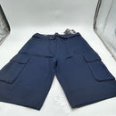 RUGGED TRAIL BELTED CARGO SHORTS - SIZE: MEN 34 - NAVY - Brand New