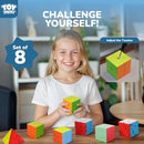 STEAM Life Speed Cube Set 8 Pack Magic Cube | Includes 3x3, 2x2, 4x4 Speed Cube - Like New