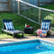 Sunnydaze 5-Position Outdoor Adjustable Chaise Lounge Chair - Set of 2 - Black - Like New