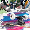 Playshion 31"x8" Complete Skateboard for Kids Adults Beginners Tiger - Brand New