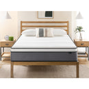 ZINUS 12" TRUE SUPPORT HYBRID MATTRESS KING MATTRESS IN A BOX WHITE/GRAY - Brand New