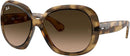 Ray-Ban Women's Jackie Ohh Ii Butterfly Sunglasses RB4098 - Havana Brown - Like New