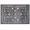 BIBB HOME 3FTX5FT WASHABLE FLANNEL PRINTED AREA RUG LATEX BACK - MIDNIGHT BLOOM - Like New