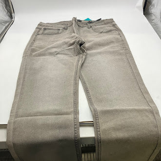 7GROOVE MEN'S JEANS STRAIGHT DENIM - SIZE: MEN 34/30 - LT. GRAY - Brand New