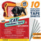 PANTHER ARMOR CAT TRAINING TAPE, 5XL & 5L DOUBLE-SIDED STICKY TAPE SHEETS - Like New