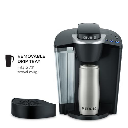 KEURIG K-CLASSIC SINGLE SERVE K-CUP POD COFFEE MAKER WITH 3 BREW SIZES - BLACK - Like New