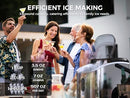 ECOZY NUGGET ICE MAKER COUNTERTOP CHEWABLE PELLET ICE CUBES IM-NS280C - Silver - Like New