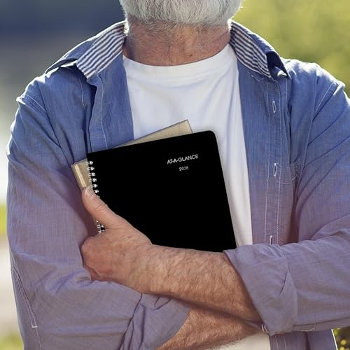 2026 AT-A-GLANCE Planner Monthly 7" x 8-3/4" Medium DayMinder G400-00 - Black - Brand New