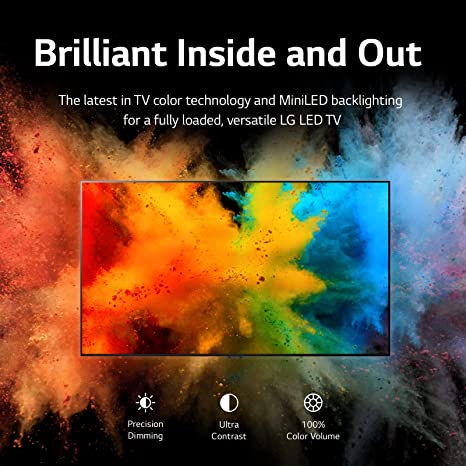 LG 75" Class 85 Series QNED Mini-LED 4K UHD Smart webOS TV 75QNED85UQA - BLACK - Like New
