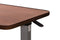 Vaunn Adjustable Overbed Bedside Table With Wheels - Walnut Brown - Like New