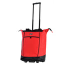 OLYMPIA U.S.A. FASHIONISTA ROLLING SHOPPER TOTE - RED - Like New