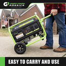 Green-Power America 5150W Dual Fuel Portable Generator - Gas or Propane - Like New