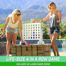GoSports 2 Foot Width Giant 4 in a Row Game with Carrying Case - Scratch & Dent