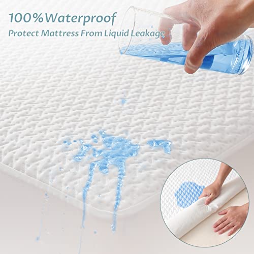 Reaks King Size Bed Waterproof Mattress Protector Cooling Mattress Cover 18'' - Like New