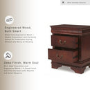 B01EYJY1KW Signature Design by Ashley Alisdair 2 Drawer Nightstand - Brown - Brand New