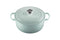 Le Creuset Enameled Cast Iron Signature Round Oven Lid, 5.5 Quart - Sea Salt - Like New