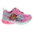 NICKELODEON GIRL'S PAW PATROL LIGHT UP LACELESS SHOES TODDLER 7 PINK/BLUE - Like New