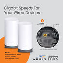 ARRIS SURFBOARD MAX TRI-BAND MESH SYSTEM WI-FI SPEED UP TO 3.8 GBPS WC4S - Like New
