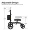 ELENKER BEST VALUE KNEE WALKER 10" FRONT WHEELS STEERABLE MEDICAL SCOOTER BLACK - Like New