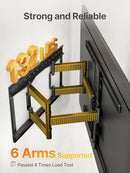 MONTEK ULTRA SLIM TV WALL MOUNT FOR 43-90 INCH TVS | 1.1" THIN - BLACK - Like New