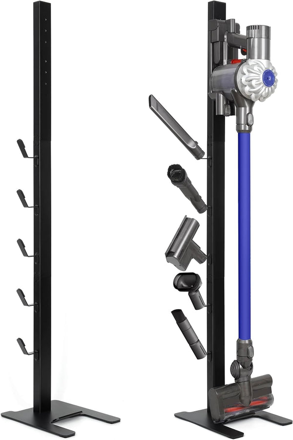 BRIGHTSHOW VACUUM STAND STABLE METAL STORAGE BRACKET HOLDER CLEANERS - BLACK - Like New