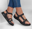 Skechers Women's On-The-Go GO Walk Flex Sandal - Sublime, Black, Size 6 - Like New