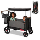 RADIO FLYER ATLAS STROLL ’N WAGON 3-IN-1 PUSH OR PULL VERSATILITY 3976 - GRAY - Like New
