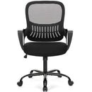 UOCFYK ERGONOMIC COMPUTER MESH SWIVEL CHAIR COMFORTABLE LUMBAR SUPPORT - BLACK - Like New