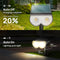Consciot Solar Spot Lights Outdoor 16 LEDs Outdoor Lights 2 Pack (Warm White) - Like New