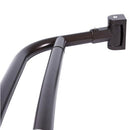 JS Jackson Supplies Double Curved Shower Rod, Metal Construction, 44 to 70" - Brand New