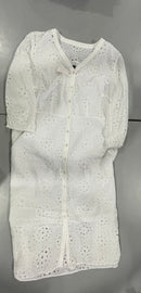 TALBOTS FLORAL DRESS - SIZE: WOMEN 14W - WHITE - Brand New