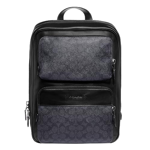 C5328 COACH MEN'S SIGNATURE GOTHAM BACKPACK - CHARCOAL/BLACK - SIZE STANDARD - Brand New
