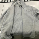 BLAZE BEAT SWEATER HOODIE WITH POCKETS FULL ZIP - SIZE: MEN L - GRAY - Like New