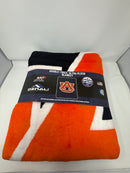 NORTHWEST AUBURN TIGERS NORTHWEST COMPANY DENALI SILVER KNIT THROW 60'' X 72'' - Brand New