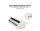 FELLOWES SATURN™ 95 THERMAL COLD LAMINATOR MACHINE 10-SHEET STARTER KIT - WHITE - Like New