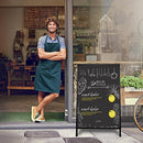 GOLEMAS A FRAME SIDEWALKSIGN 24X36 HEAVY DUTY METAL SANDWICH BOARD - BLACK - Like New