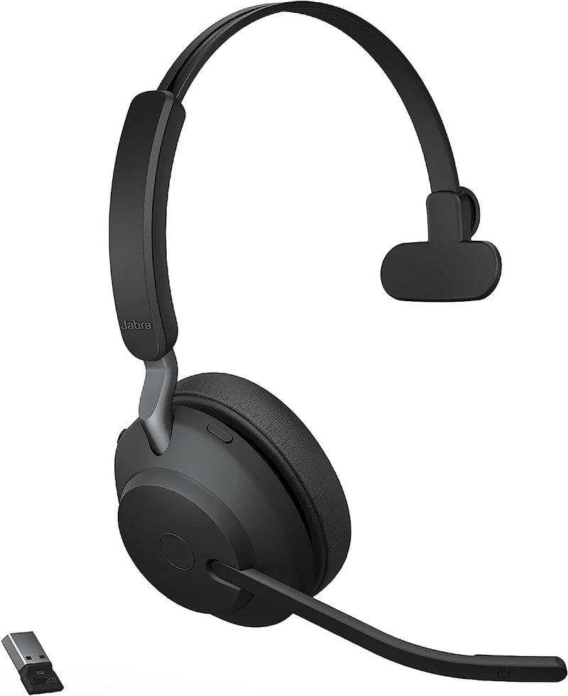 Jabra Evolve2 65 USB-A UC Mono Wireless Headset with Link380a - Black Like New