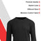BLUE ICE GALAXY BY HARVIC MEN'S LONG SLEEVE THERMAL SHIRT MEN'S BLACK SIZE S - Brand New
