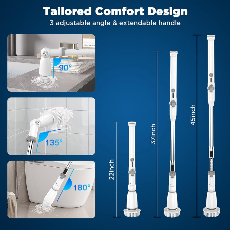 Swtroom Electric Spin Scrubber, Power Shower, Extendable, - Scratch & Dent
