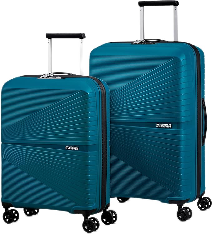 American Tourister Airconic Hardside Luggage 2PC Set 147858-6613 - DEEP OCEAN Like New