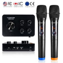 SOUND TOWN WIRELESS MICROPHONE KARAOKE MIXER SYSTEM HD AUDIO SWM15-PRO - BLACK - Like New
