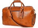 AARON LEATHER GOODS AARON LEATHER 20" FULL GRAIN LEATHER DUFFLE BAG - CARAMEL - Like New