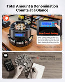 VEVOR USD Coin Counter with LCD Display Precise Coin Counting Sorter Machine - Like New