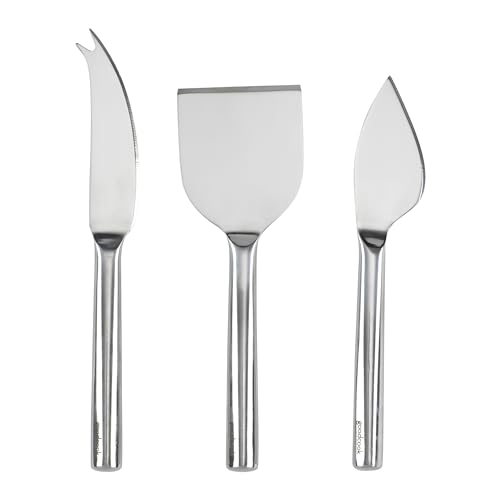 GOODCOOK GOURMET CHEESE, 3PC SET FOR SOFT AND HARD CHEESES - STAINLESS STEEL - Brand New