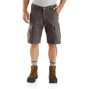 CARHARTT MEN'S 103543 FORCE RELAXED FIT RIPSTOP WORK SHORT 11INSEEM 44W TARMAC - Brand New