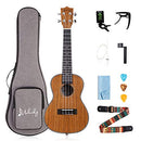 Mulucky Ukulele Concert 23" 4 Aquila Strings Premium Wooden Kit MUK-CH1 -NEW - Brand New